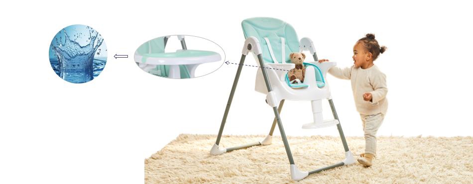 Baby High Chair With Removable And Washable Tray