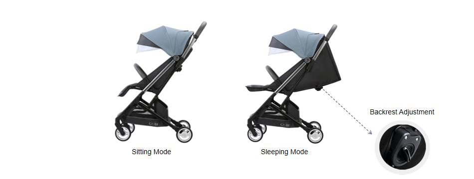 2-in-1 Sitting & Sleeping Baby Stroller