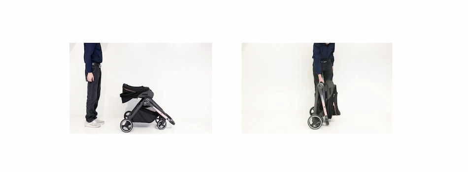 One-hand Rapid Folding Baby Stroller