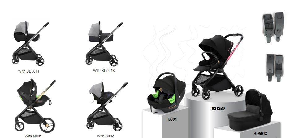 Baby Stroller Match With OSKBABY Safety Car Seat And Carrycot